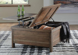 Moriville Grayish Brown Coffee Table with 1 End Table — product image 18