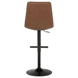Eldridge Faux Leather Upholstered Adjustable Bar Stool Coffee — product image 8