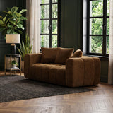 Lazaro Fabric Upholstered Wide Channel Loveseat Bronze — product image 2