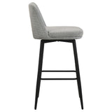 Mellor Fabric Upholstered Swivel Bar Chair Grey (Set of 2) — product image 8