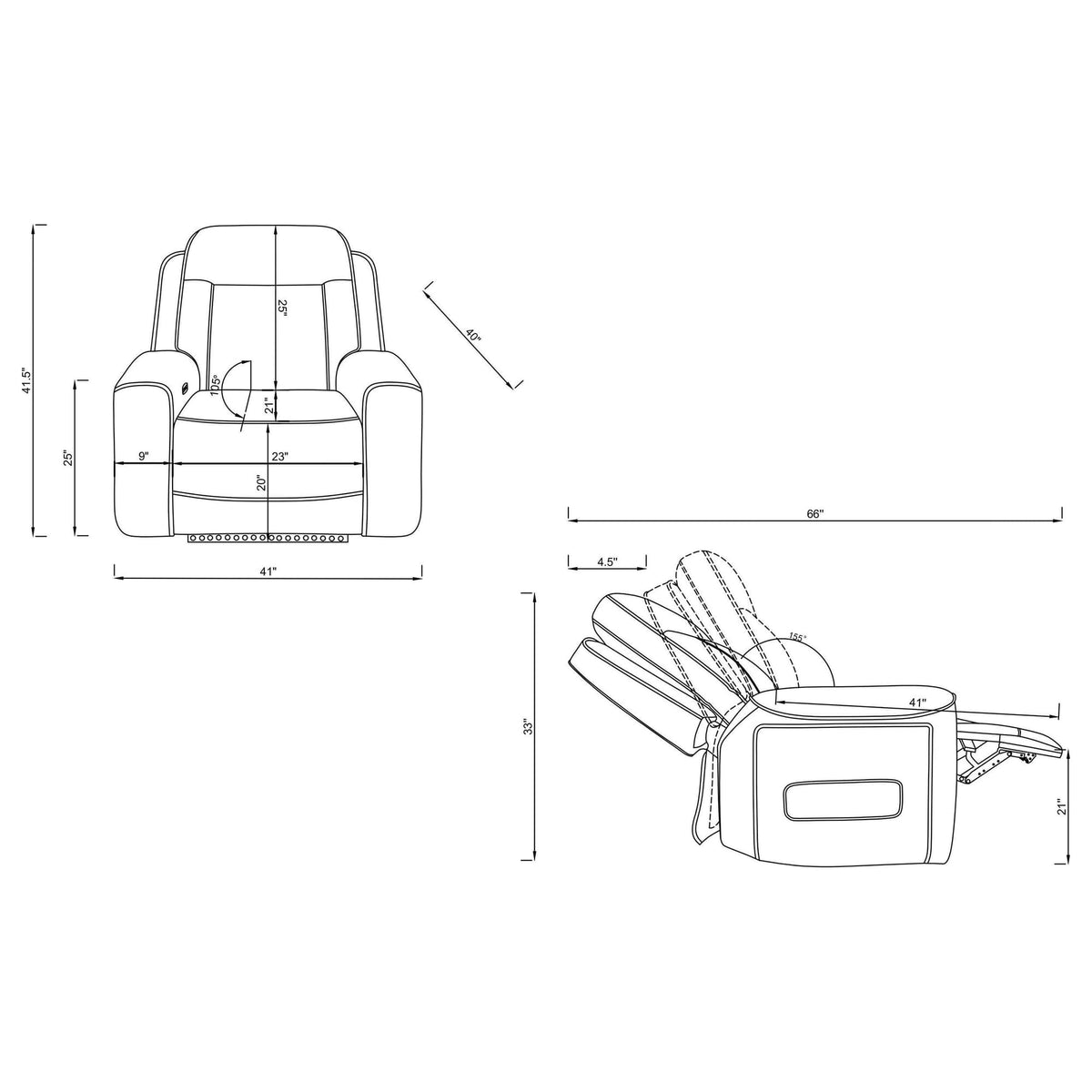 Rojas 3-Piece Dual Power Reclining Sofa Set with Drop-Down Console Greige — product image 19