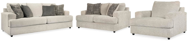 Soletren Stone Sofa, Loveseat and Chair Set — product image 2