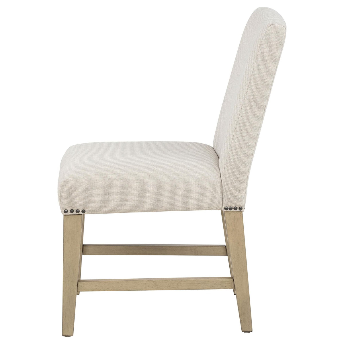 Naser Parsons Side Chair Set of 2 in Beige and Light Oak — product image 6