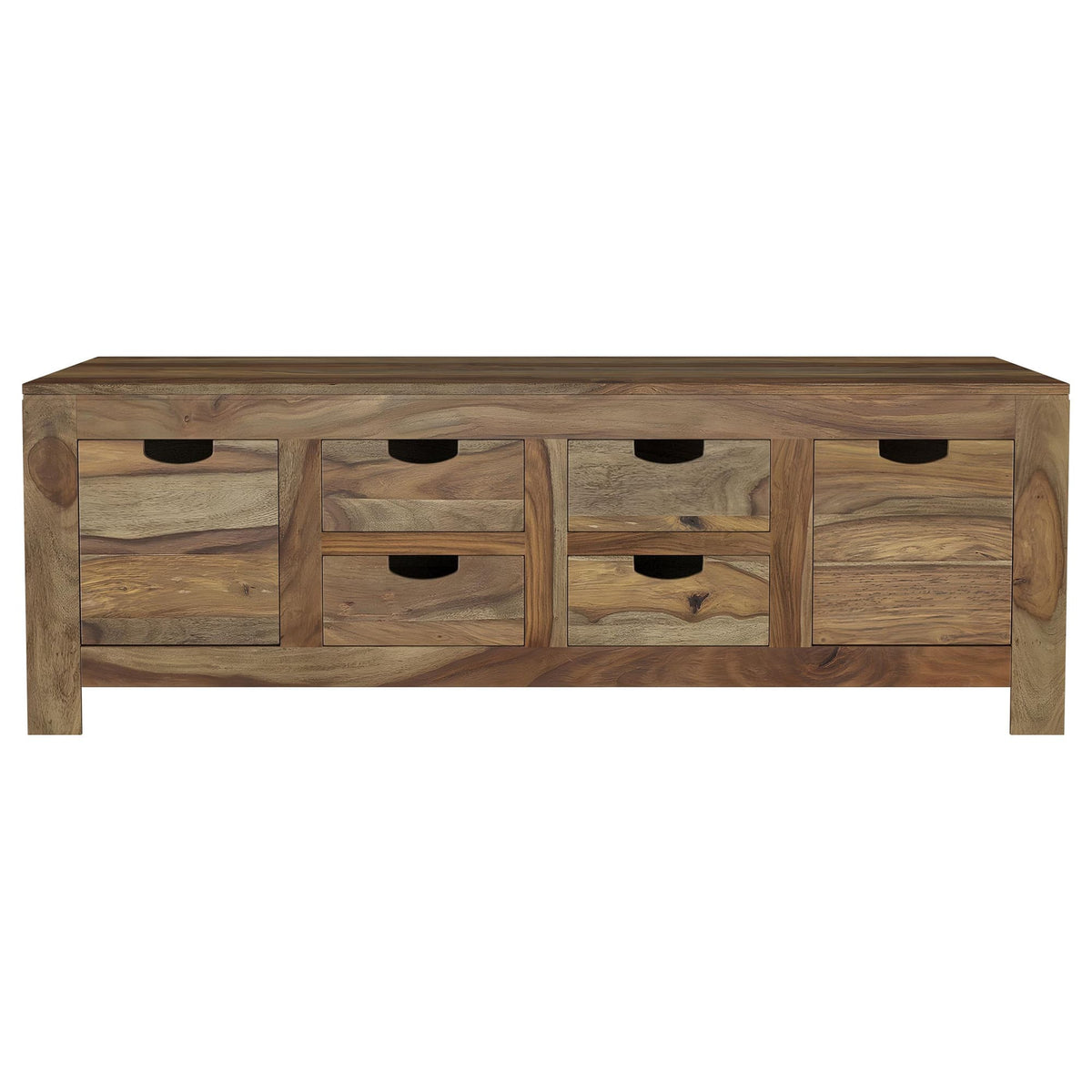 Esther 2-Piece Solid Sheesham Coffee and End Table Set Natural — product image 8