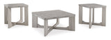 Whitewash Coffee Table with Two End Tables — product image 2