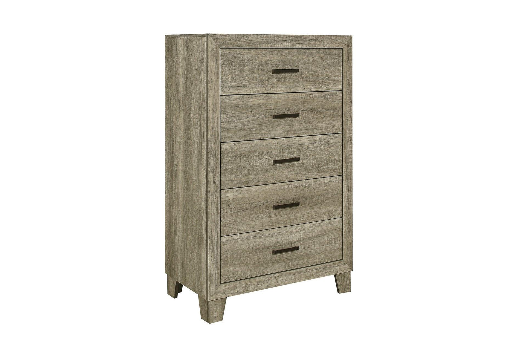 Gray Panel Bedroom Set bed side view