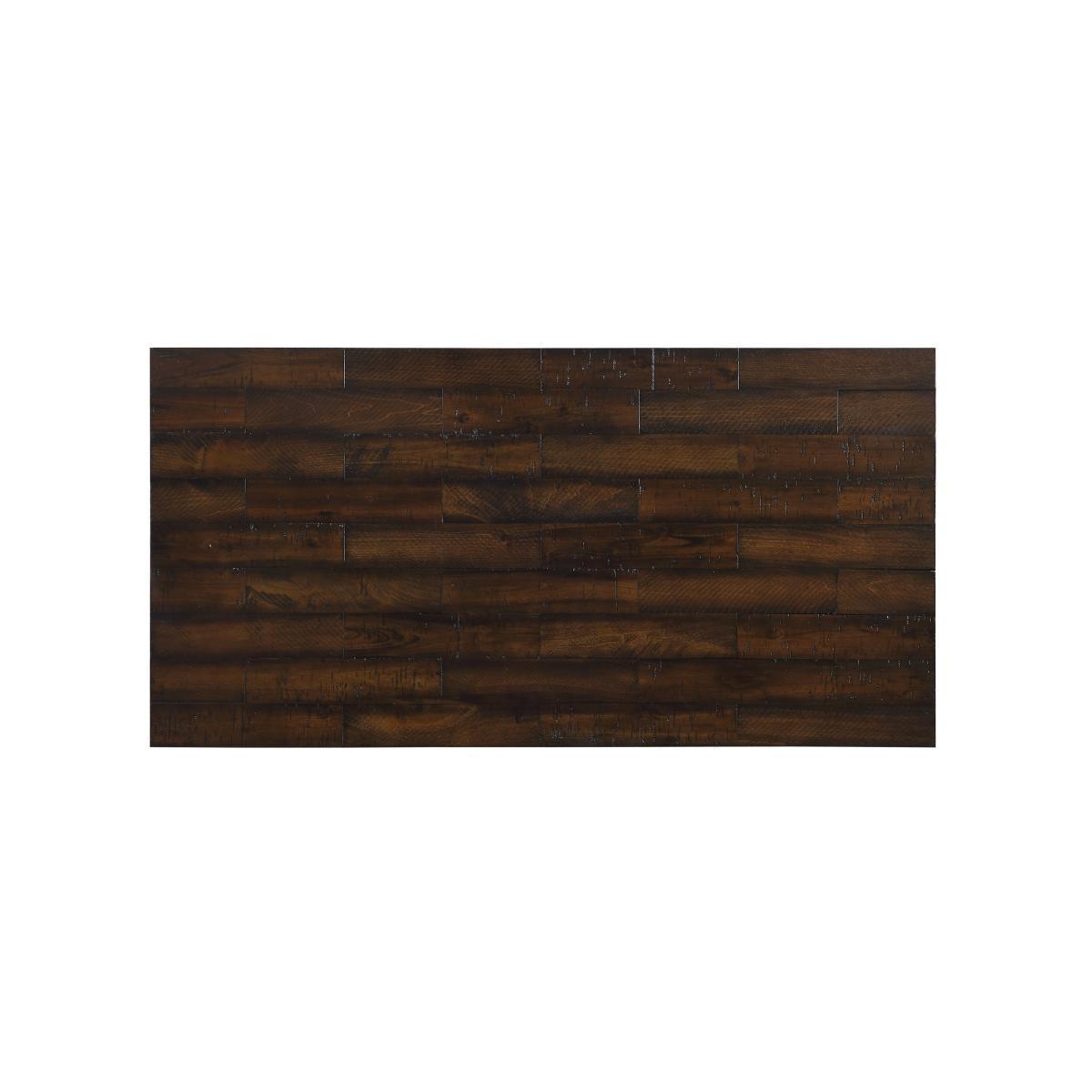 side view of Bracknell Brown Cherry Counter Height Set furniture