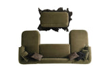 Brooklyn Green Sectional Sofa side view
