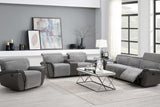 Twist Grey Recliner angled view