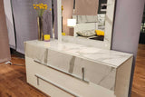 LED lighting feature detail under nightstand top