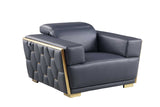 Hexor navy living room set full arrangement
