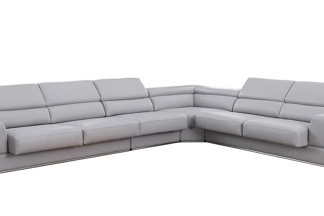 Upholstery close-up on Pella sectional sofa