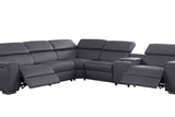 Picasso Dark Gray 6-Piece 2 Power Reclining Sectional