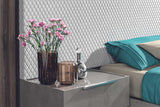 Fabiana Aspen Grey Bedroom Set bed close-up