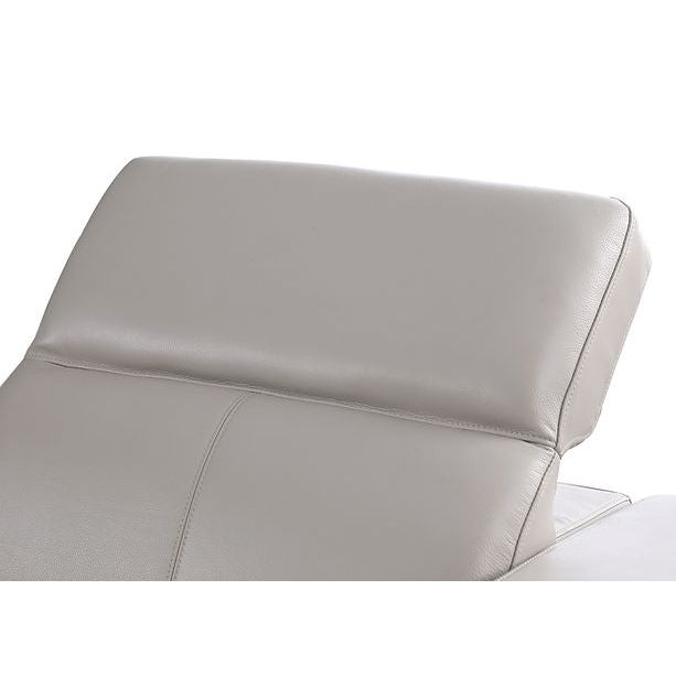 Franco 7-Piece Light Grey Italian Leather Match Power Reclining Sectional with 3 Power Seats and Storage Console view 6