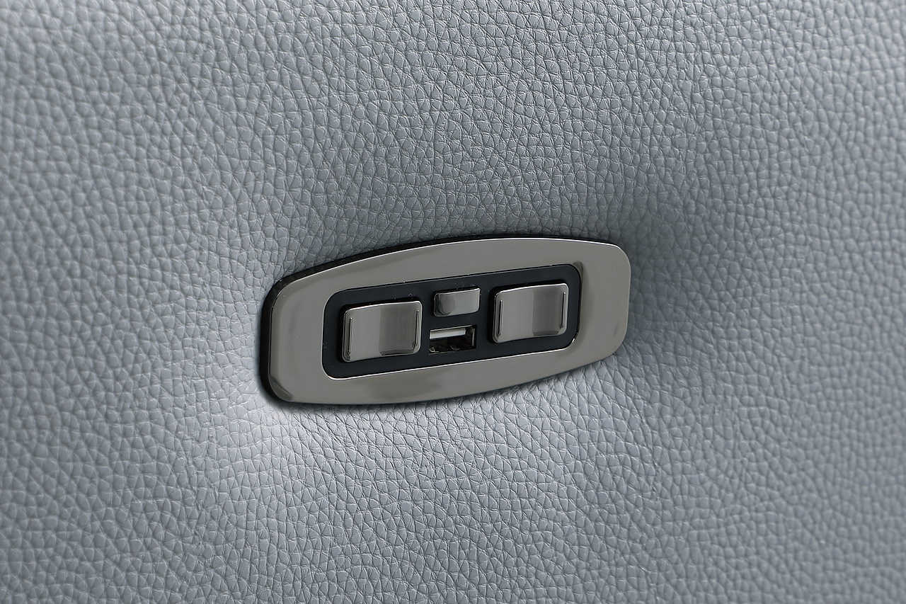 Close-up of Italian leather texture on Franco sectional