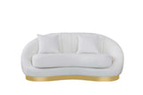 Olena Ivory Living Room Set close-up of seat cushions