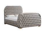Detailed tufting on headboard fabric