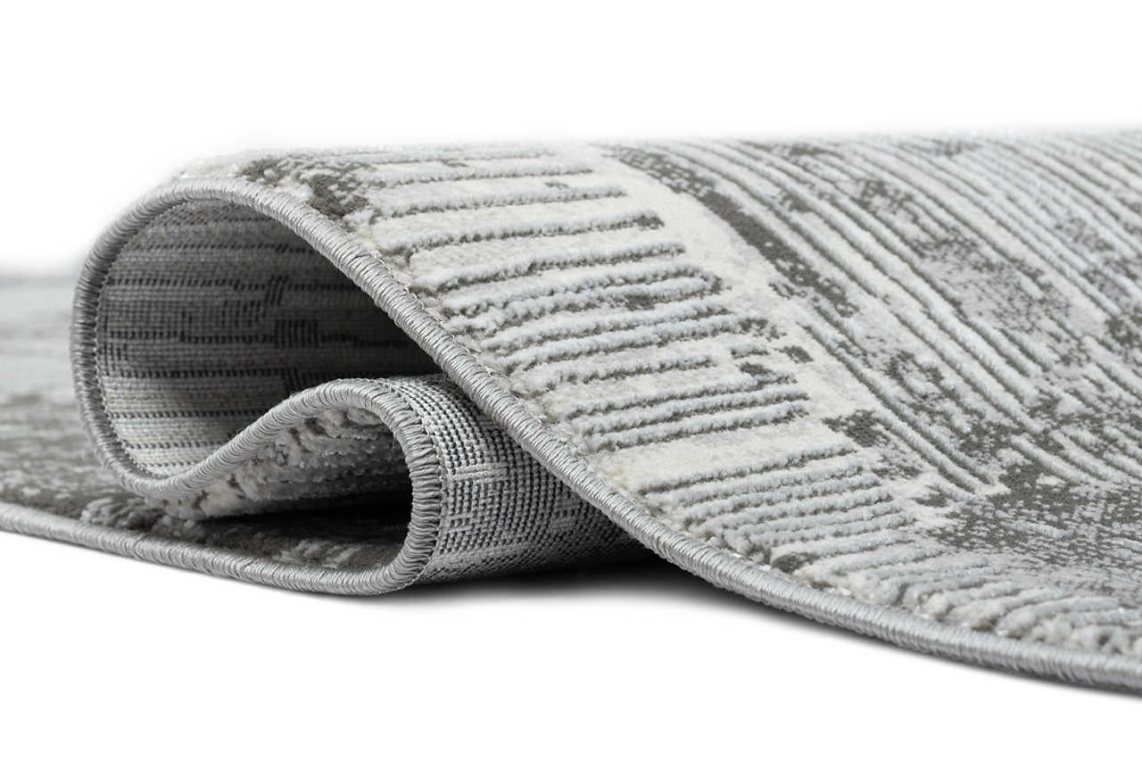 Boutique Steel 5x7 area rug texture and color detail
