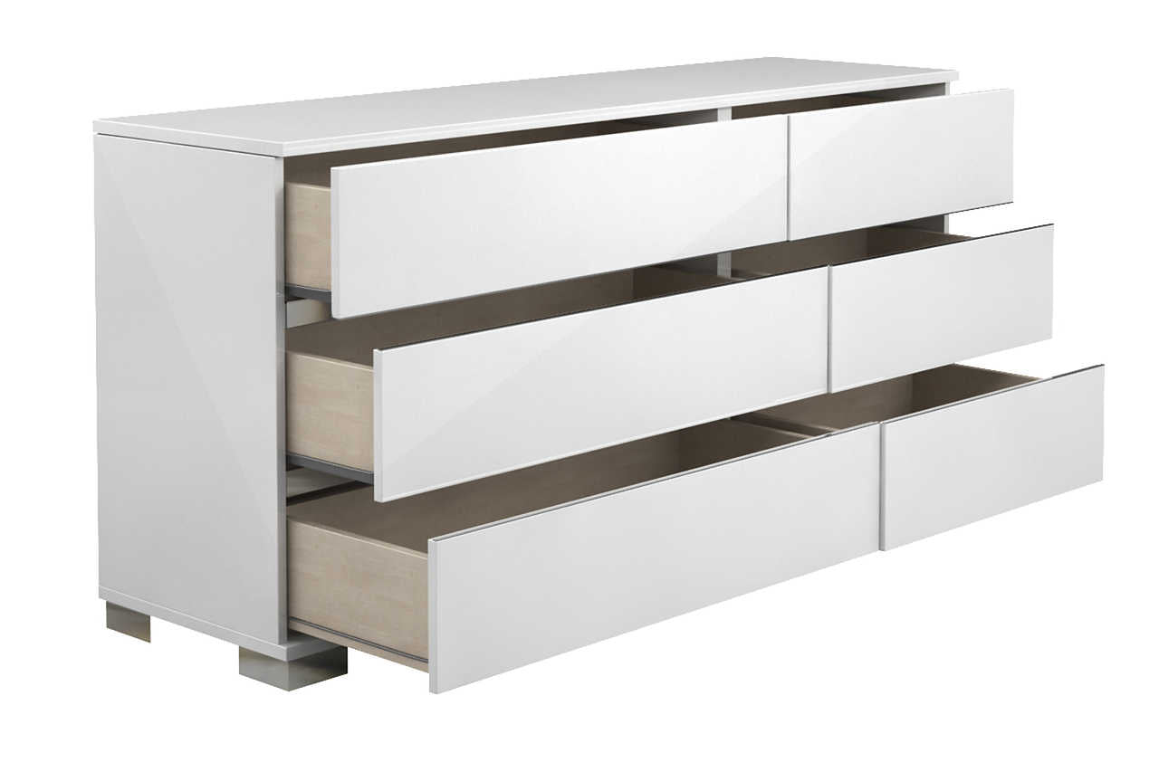 Dream Collection King Bed in contemporary bedroom setting