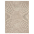 Skyler S626 Champaign 5x7 area rug top view showing pattern