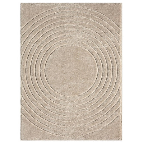Skyler S626 Champaign 5x7 area rug top view showing pattern