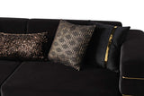 Luma Black Living Room Set detail view
