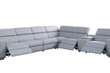Picasso Light Blue 7-Piece 3 Power Reclining Sectional