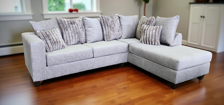 Kora Smoke Sectional sofa main view