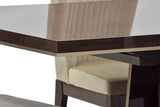 Eva Dining Buffet side angle highlighting brass feet