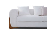 Stylus Ivory Living Room Set side perspective