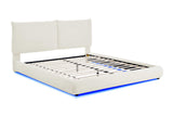 Zima King Bed illuminated with LED lighting