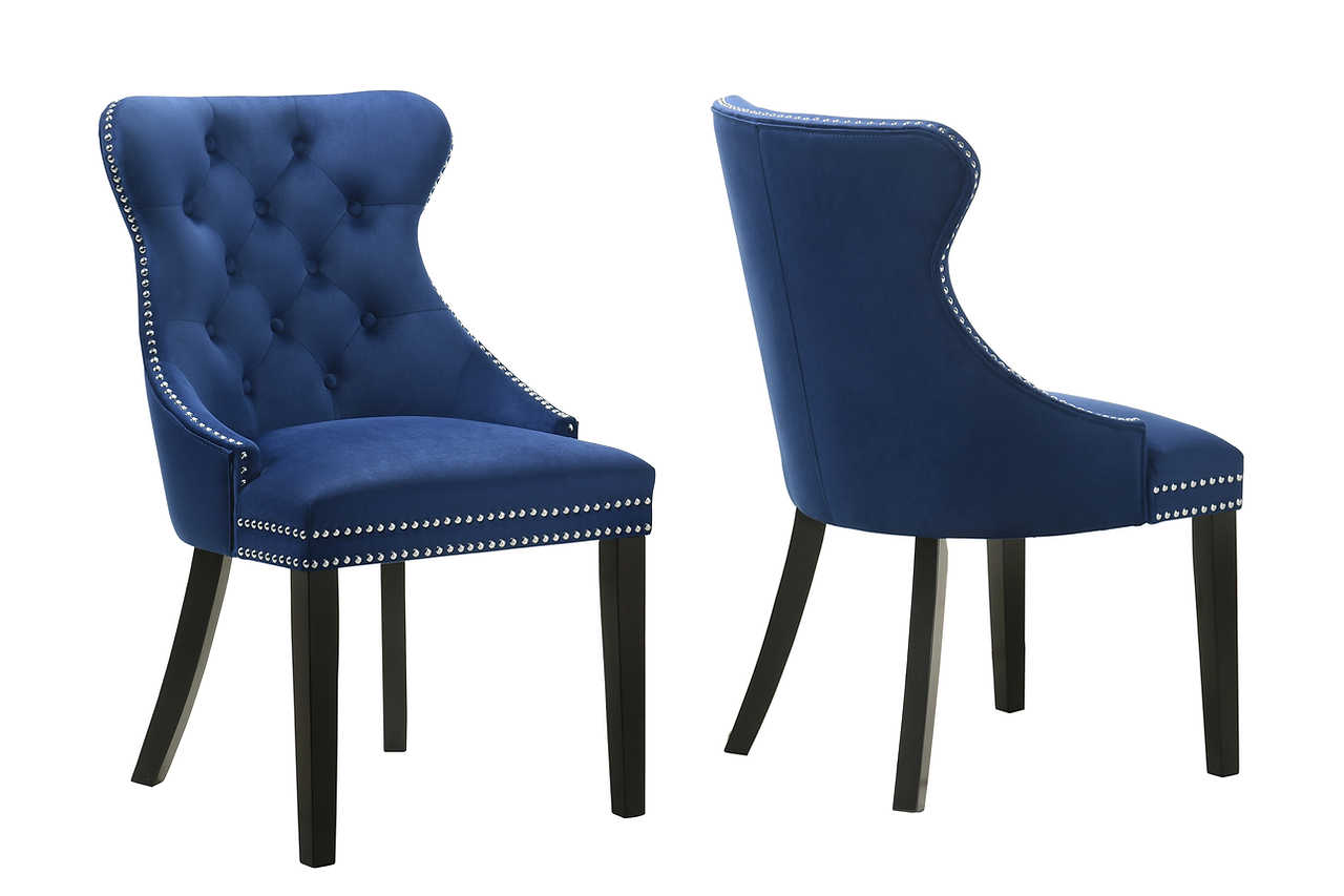 main view of Paro Blue Rectangular Dining Set dining room furniture