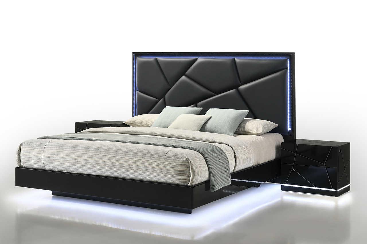 Naomi Black Chest angled view highlighting sleek design