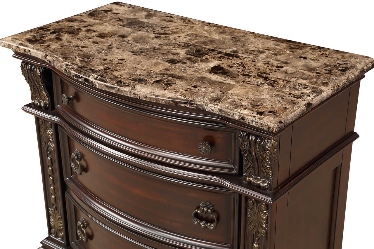 Top view showing dresser surface and mirror