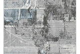 Boutique Steel 5x7 area rug detailed pattern, close up