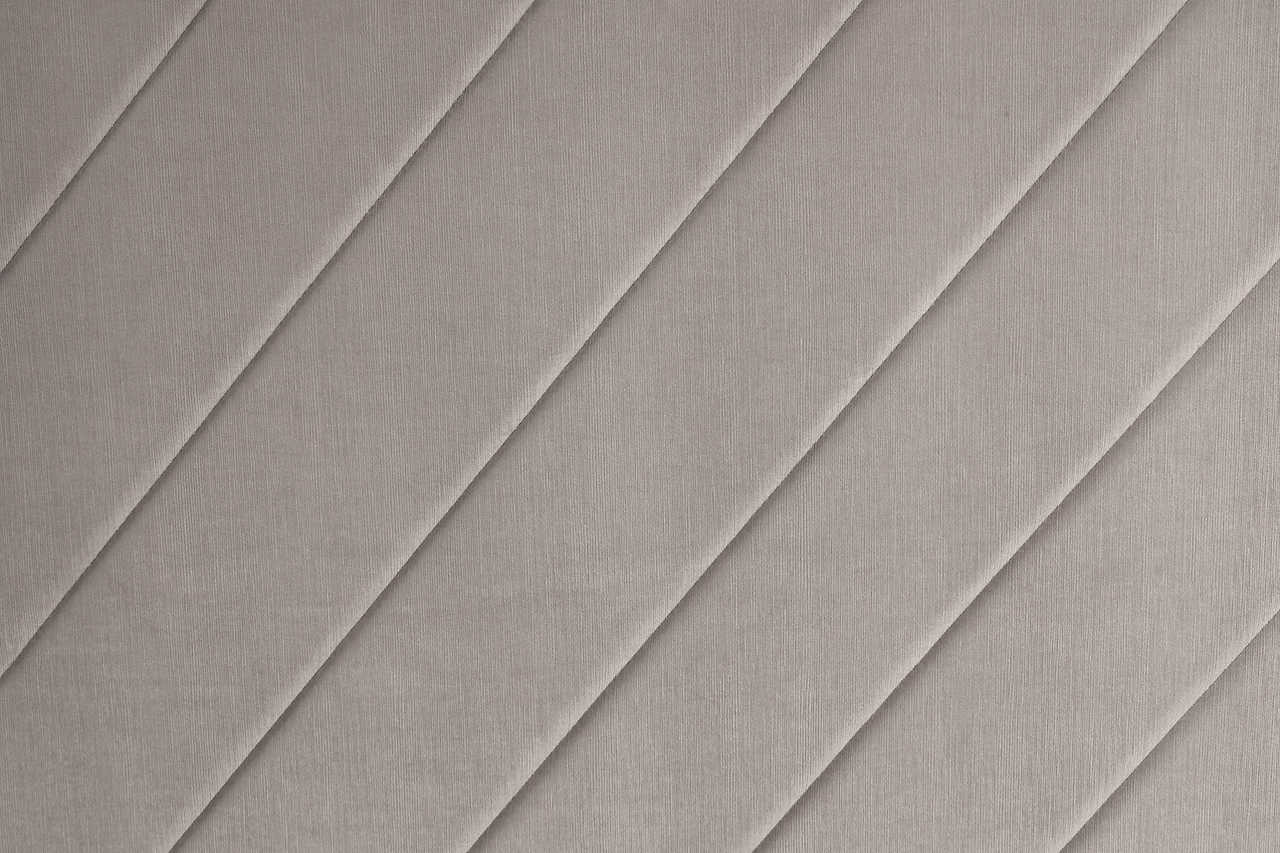 Mio Gray Upholstered Queen Bed close-up of upholstery