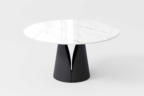 Vero 51 inch round dining table front view