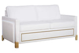 Side profile view of sofa and loveseat set