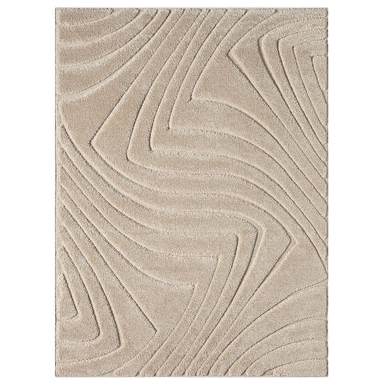 Skyler S620 Champaign medium area rug, front view