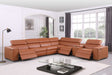 Picasso Carmel sectional showing left arm facing power recliner with headrest
