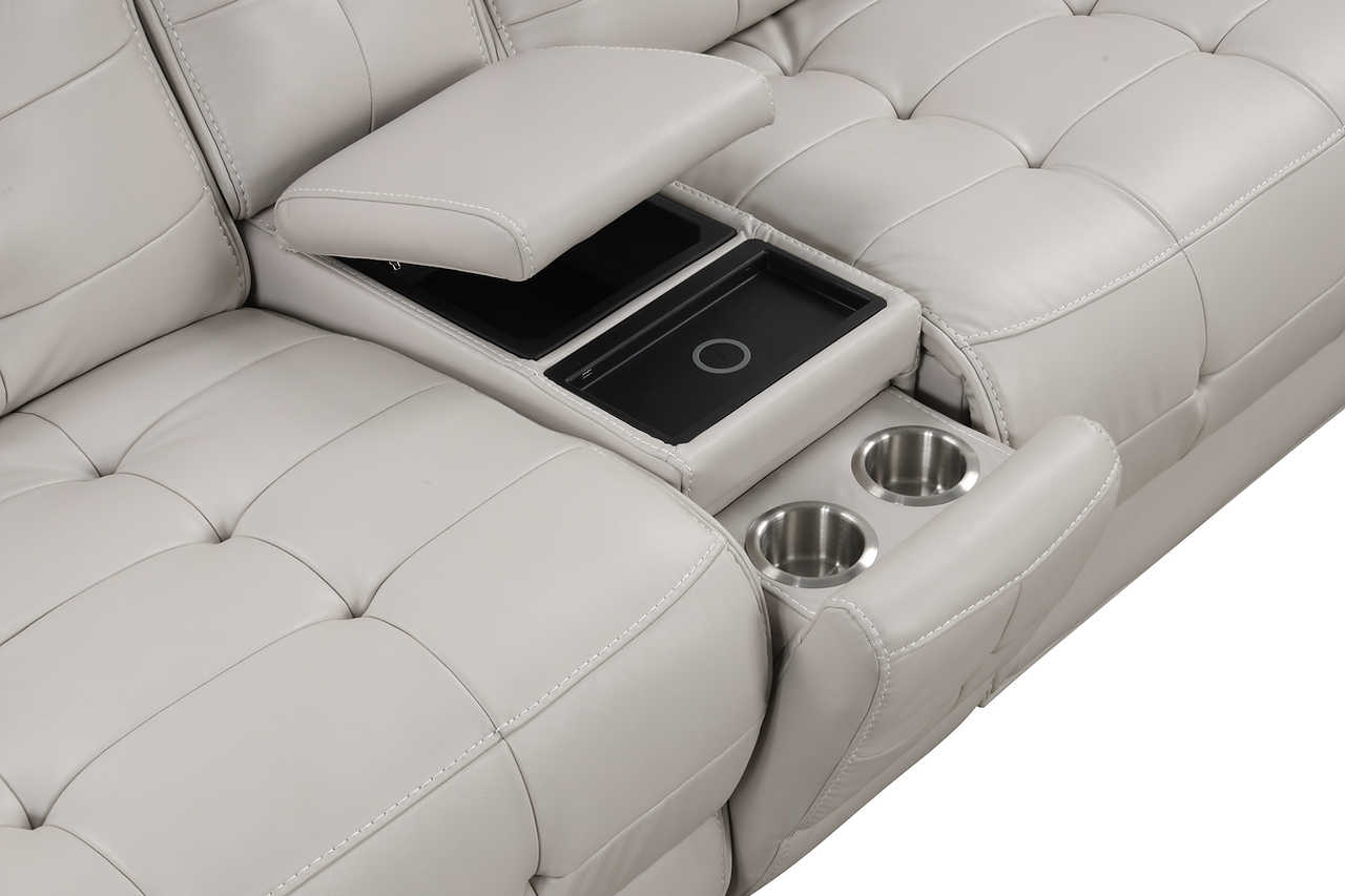 Wireless charging pad on console