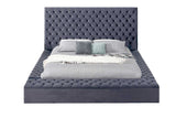 Built-in USB port and Bluetooth speaker detail on Catalina II bed