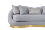 Main view of Olena Dove Grey sofa