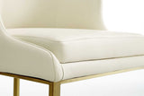 Close-up of stainless steel legs