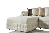 Sicilya Off White Sectional sofa front view