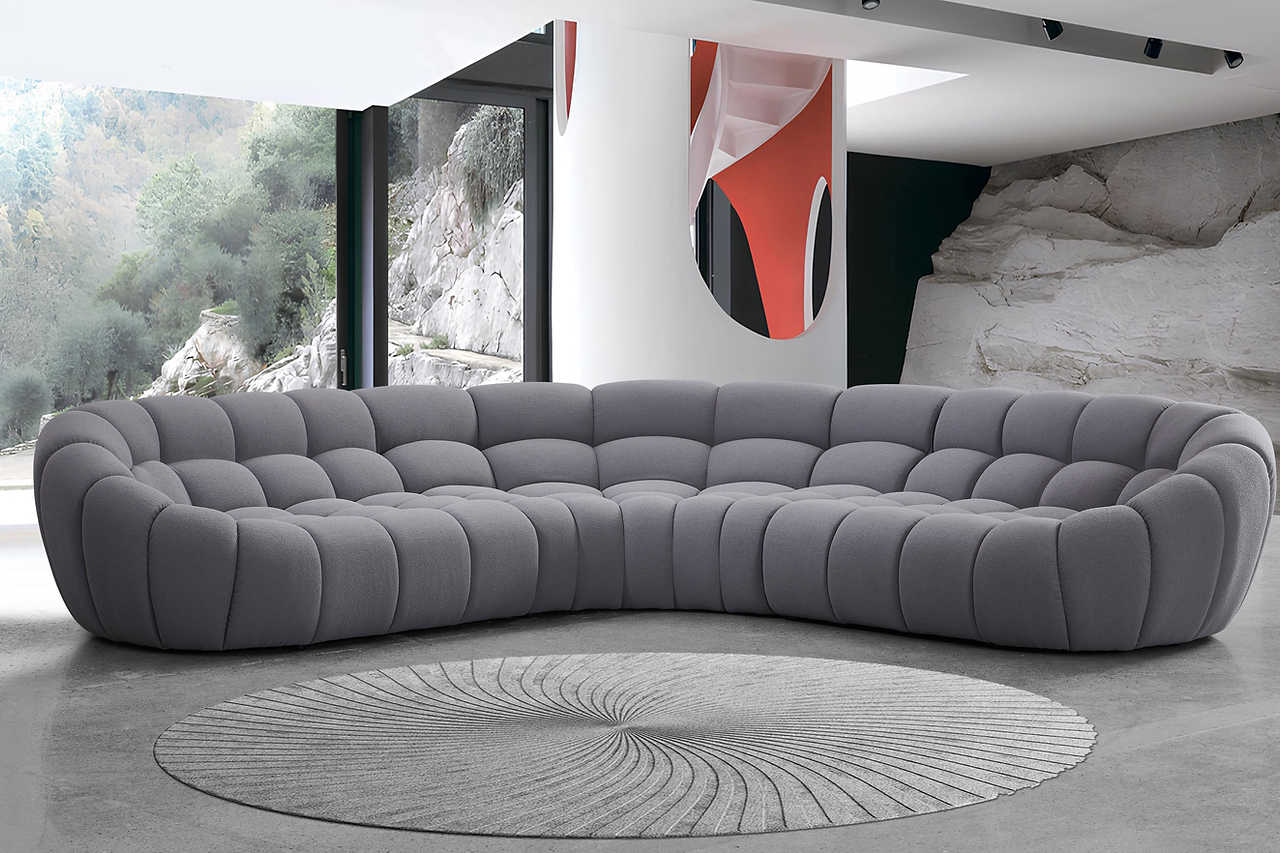 Bubbles Gray Sectional