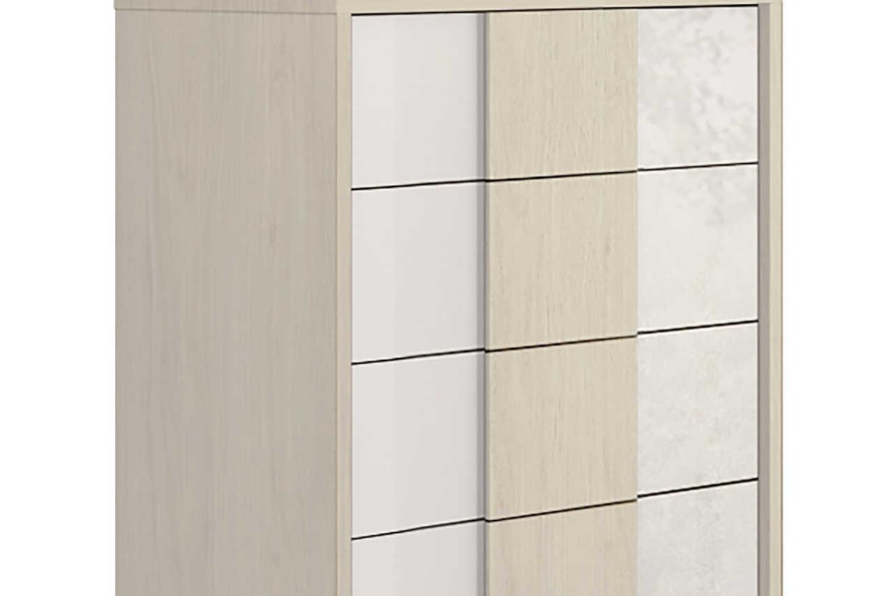 Tower White 5-drawer chest front view