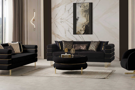 Luma Black Living Room Set main view