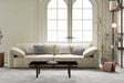 Front view of Jovi 110 inch beige sofa